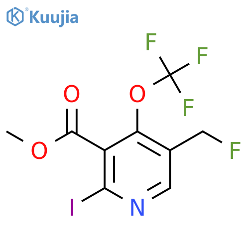 Methyl 5-(fluoromethyl)-2-iodo-4-(trifluoromethoxy)pyridine-3-carboxylate structure