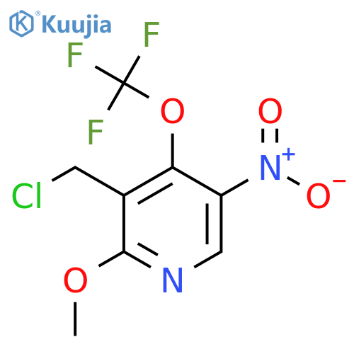 3-(Chloromethyl)-2-methoxy-5-nitro-4-(trifluoromethoxy)pyridine structure