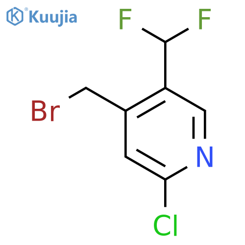 4-(Bromomethyl)-2-chloro-5-(difluoromethyl)pyridine structure