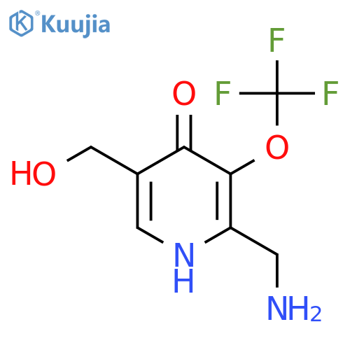 2-(Aminomethyl)-4-hydroxy-3-(trifluoromethoxy)pyridine-5-methanol structure