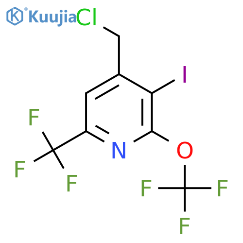 4-(Chloromethyl)-3-iodo-2-(trifluoromethoxy)-6-(trifluoromethyl)pyridine structure