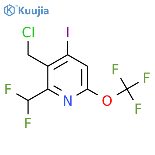 3-(Chloromethyl)-2-(difluoromethyl)-4-iodo-6-(trifluoromethoxy)pyridine structure