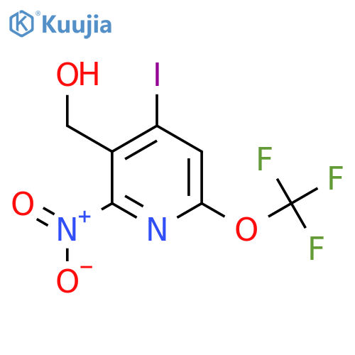 4-Iodo-2-nitro-6-(trifluoromethoxy)pyridine-3-methanol structure