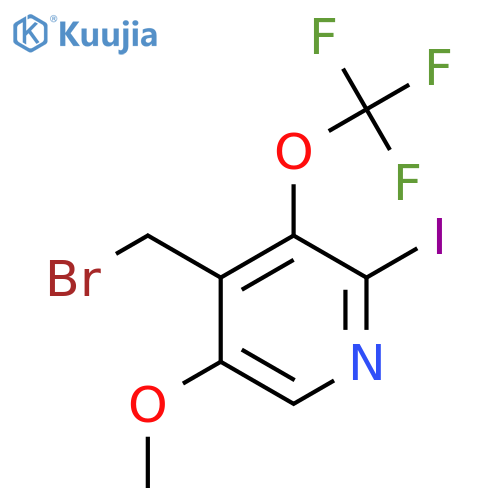 4-(Bromomethyl)-2-iodo-5-methoxy-3-(trifluoromethoxy)pyridine structure