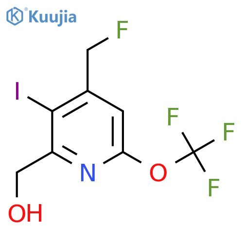 4-(Fluoromethyl)-3-iodo-6-(trifluoromethoxy)pyridine-2-methanol structure