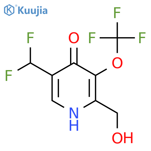 5-(Difluoromethyl)-4-hydroxy-3-(trifluoromethoxy)pyridine-2-methanol structure