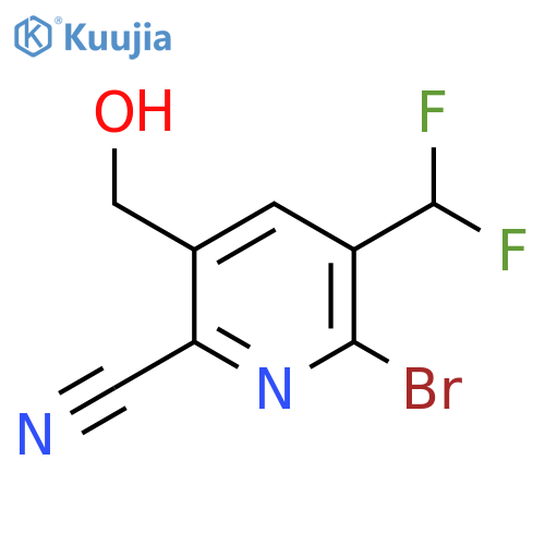 2-Bromo-6-cyano-3-(difluoromethyl)pyridine-5-methanol structure