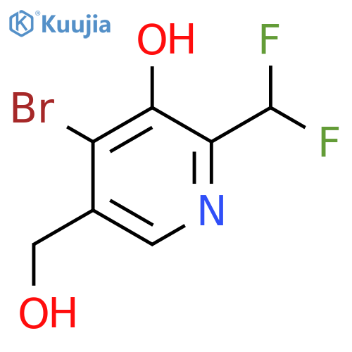 4-Bromo-2-(difluoromethyl)-3-hydroxypyridine-5-methanol structure