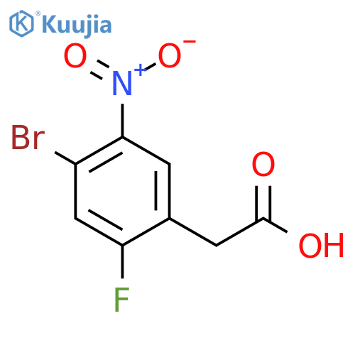 4-Bromo-2-fluoro-5-nitrophenylacetic acid structure