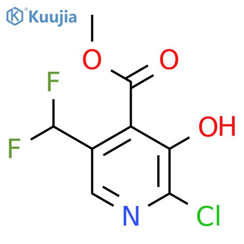 Methyl 2-chloro-5-(difluoromethyl)-3-hydroxypyridine-4-carboxylate structure