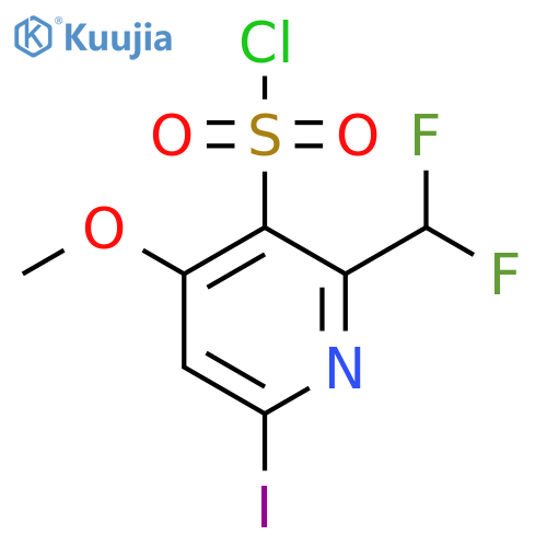 2-(Difluoromethyl)-6-iodo-4-methoxypyridine-3-sulfonyl chloride structure