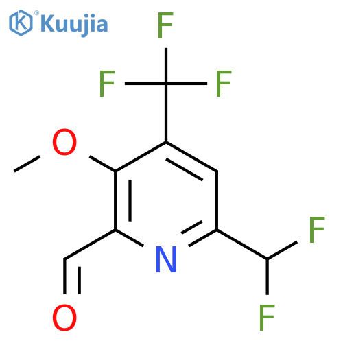6-(Difluoromethyl)-3-methoxy-4-(trifluoromethyl)pyridine-2-carboxaldehyde structure