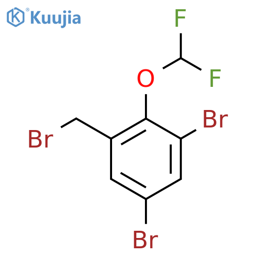 3,5-Dibromo-2-(difluoromethoxy)benzyl bromide structure