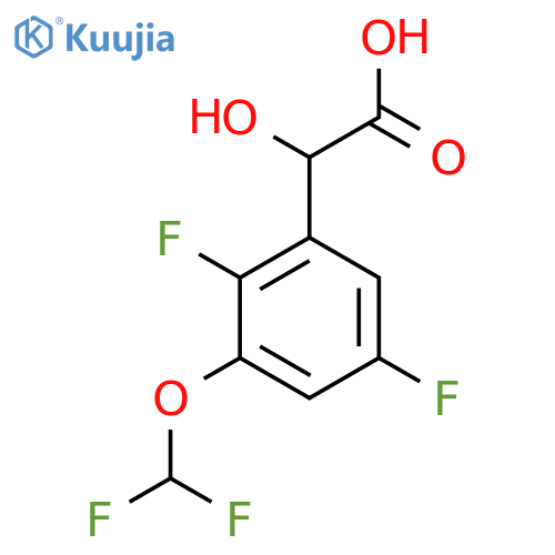 2,5-Difluoro-3-(difluoromethoxy)mandelic acid structure