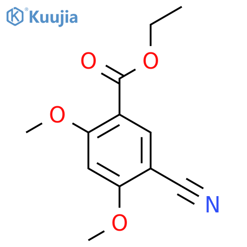 Ethyl 5-cyano-2,4-dimethoxybenzoate structure
