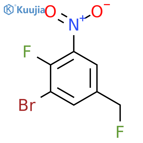 1-Bromo-2-fluoro-5-fluoromethyl-3-nitrobenzene structure