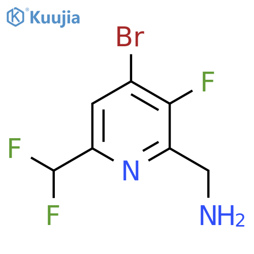 2-(Aminomethyl)-4-bromo-6-(difluoromethyl)-3-fluoropyridine structure