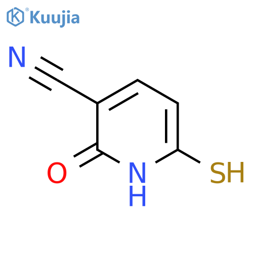 2-Hydroxy-6-mercaptonicotinonitrile structure