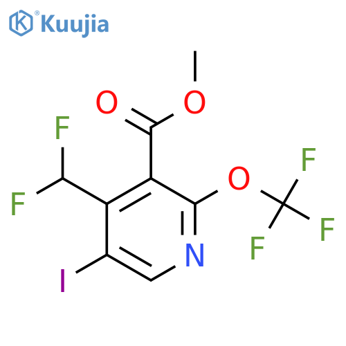 Methyl 4-(difluoromethyl)-5-iodo-2-(trifluoromethoxy)pyridine-3-carboxylate structure