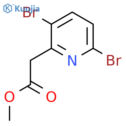 Methyl 3,6-dibromopyridine-2-acetate structure