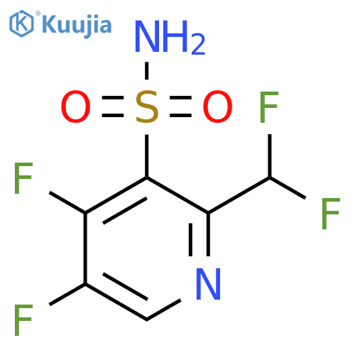 4,5-Difluoro-2-(difluoromethyl)pyridine-3-sulfonamide structure