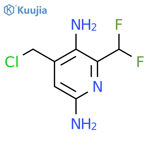4-(Chloromethyl)-3,6-diamino-2-(difluoromethyl)pyridine structure