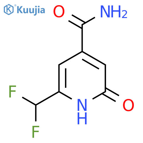 2-(Difluoromethyl)-6-hydroxypyridine-4-carboxamide structure