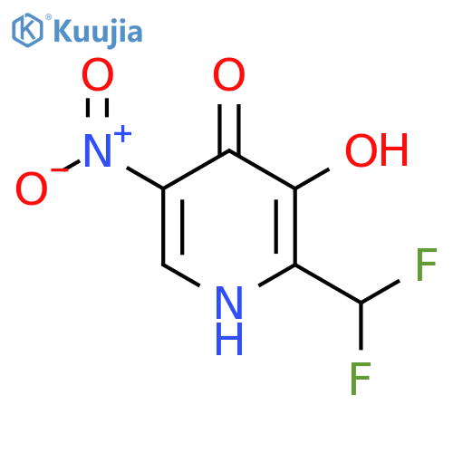 2-(Difluoromethyl)-3,4-dihydroxy-5-nitropyridine structure