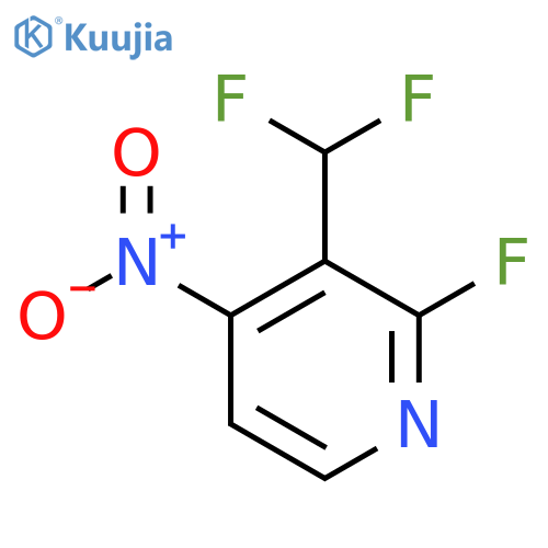 3-(Difluoromethyl)-2-fluoro-4-nitropyridine structure