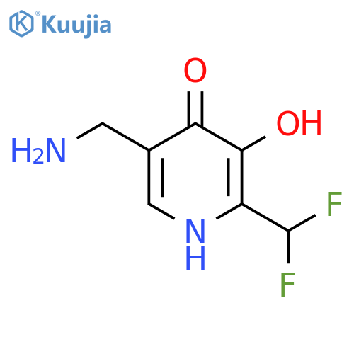 5-(Aminomethyl)-2-(difluoromethyl)-3,4-dihydroxypyridine structure