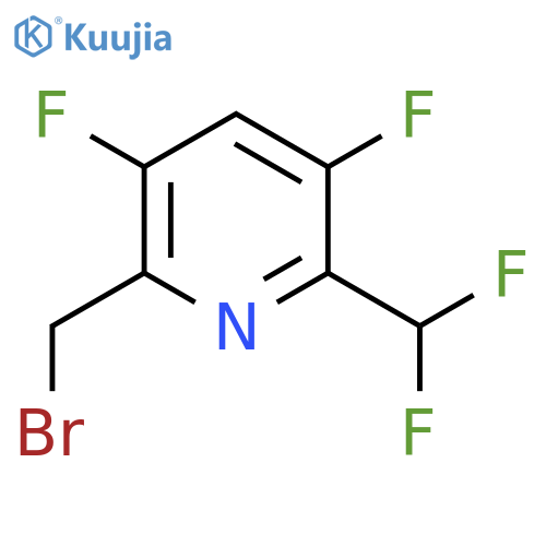 2-(Bromomethyl)-3,5-difluoro-6-(difluoromethyl)pyridine structure