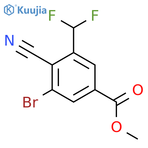 Methyl 3-bromo-4-cyano-5-(difluoromethyl)benzoate structure