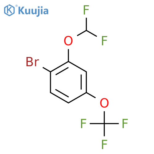 1-Bromo-2-difluoromethoxy-4-(trifluoromethoxy)benzene structure