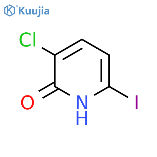 3-Chloro-2-hydroxy-6-iodopyridine structure