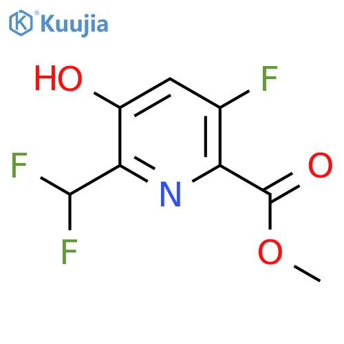 Methyl 2-(difluoromethyl)-5-fluoro-3-hydroxypyridine-6-carboxylate structure