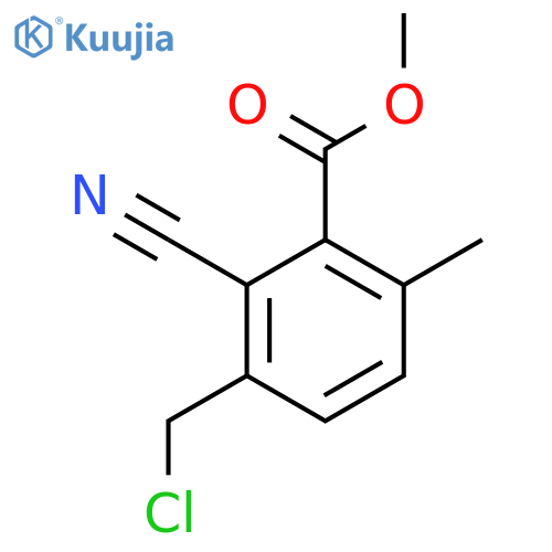 Methyl 3-chloromethyl-2-cyano-6-methylbenzoate structure