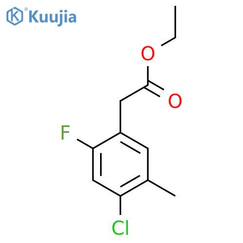 Ethyl 4-chloro-2-fluoro-5-methylphenylacetate structure