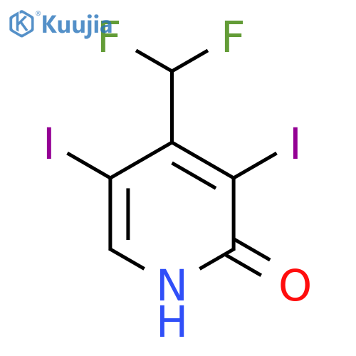 4-(Difluoromethyl)-3,5-diiodo-2-hydroxypyridine structure