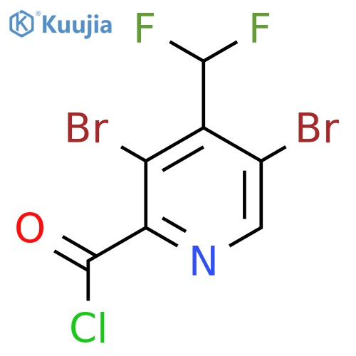 3,5-Dibromo-4-(difluoromethyl)pyridine-2-carbonyl chloride structure