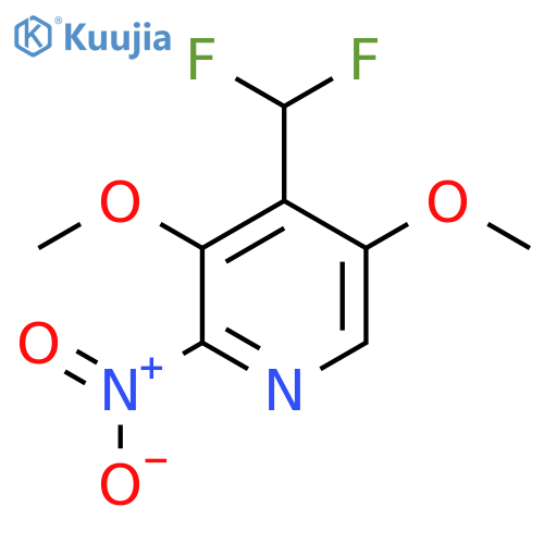4-(Difluoromethyl)-3,5-dimethoxy-2-nitropyridine structure