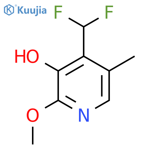 4-(Difluoromethyl)-3-hydroxy-2-methoxy-5-methylpyridine structure