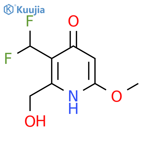 3-(Difluoromethyl)-4-hydroxy-6-methoxypyridine-2-methanol structure