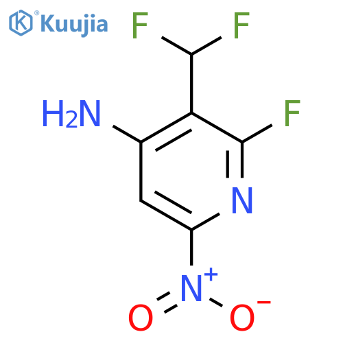 4-Amino-3-(difluoromethyl)-2-fluoro-6-nitropyridine structure