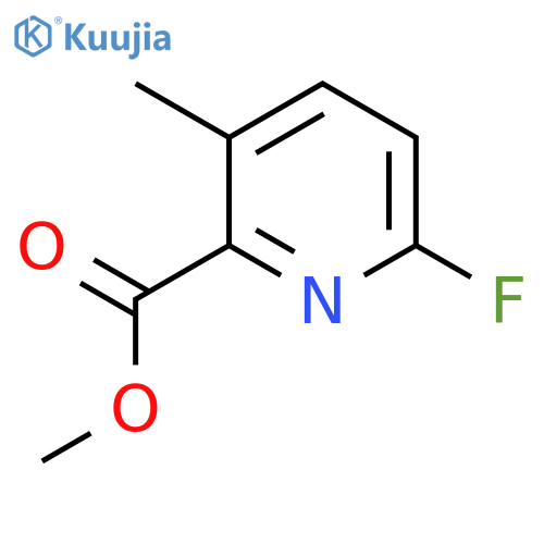 Methyl 6-fluoro-3-methylpicolinate structure