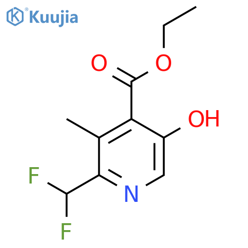 Ethyl 2-(difluoromethyl)-5-hydroxy-3-methylpyridine-4-carboxylate structure