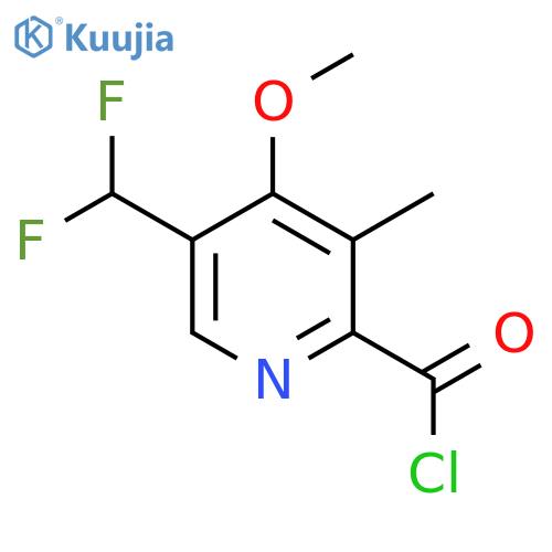 5-(Difluoromethyl)-4-methoxy-3-methylpyridine-2-carbonyl chloride structure