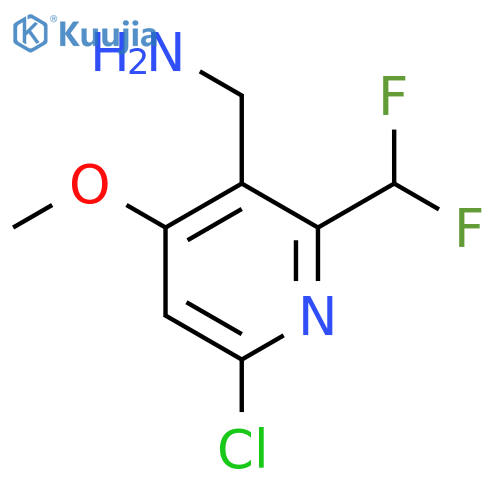 3-(Aminomethyl)-6-chloro-2-(difluoromethyl)-4-methoxypyridine structure