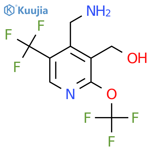 4-(Aminomethyl)-2-(trifluoromethoxy)-5-(trifluoromethyl)pyridine-3-methanol structure