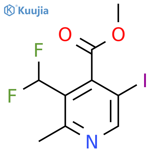 Methyl 3-(difluoromethyl)-5-iodo-2-methylpyridine-4-carboxylate structure
