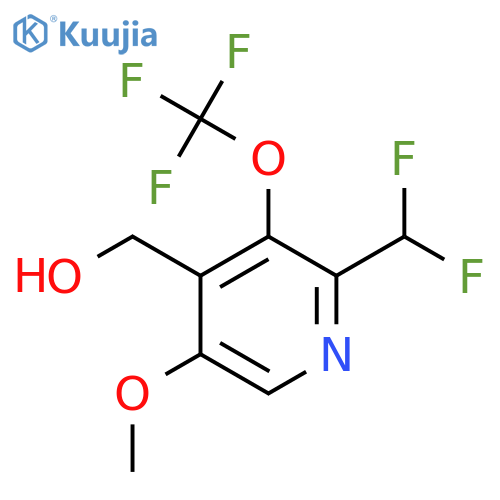 2-(Difluoromethyl)-5-methoxy-3-(trifluoromethoxy)pyridine-4-methanol structure